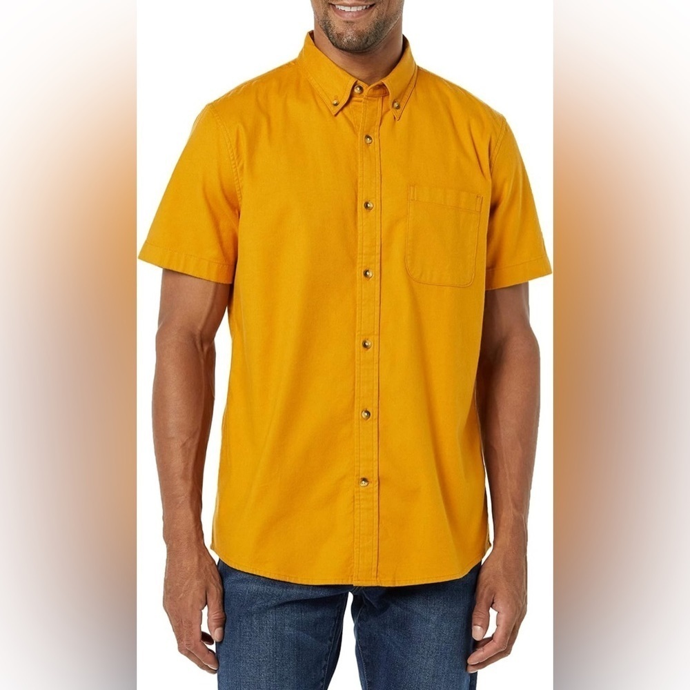 0309 - GOODTHREADS Men’s M Standard-Fit Short-Sleeve Stretch Oxford Shirt
